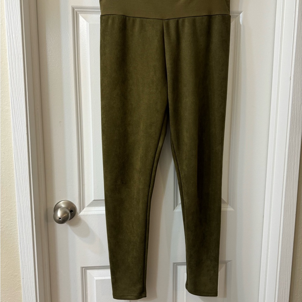 Hatch Faux Suede Leggings
